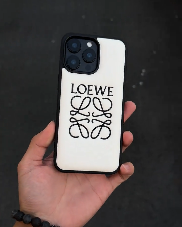 羅意威立標皮質撞色手機殼